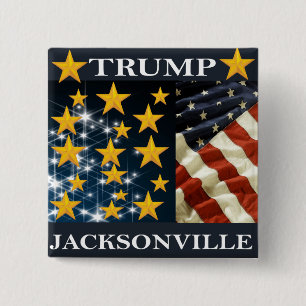 TRUMP JACKSONVILLE 15 CM SQUARE BADGE