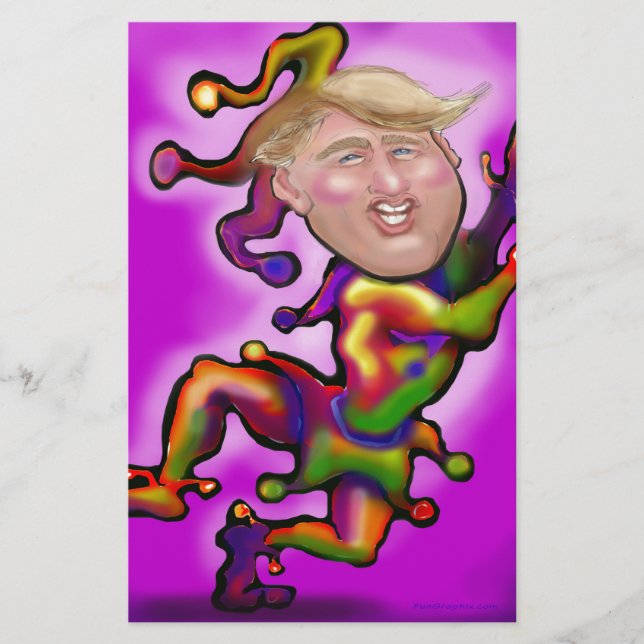 Trump Jester Stationery (Front)