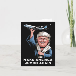 Trump Jumbo Jet Adventure For Aviation Enthusiasts Card
