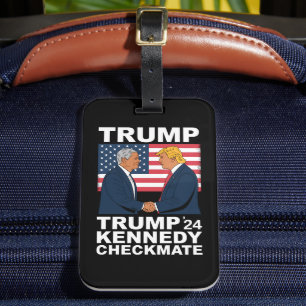 Trump Kennedy Checkmate 2024 Vote Trump Kennedy Luggage Tag