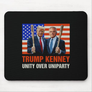 Trump Kennedy Unity Over Uniparty 2025 Funny Elect Mouse Pad