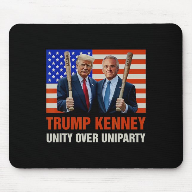 Trump Kennedy Unity Over Uniparty 2025 Funny Elect Mouse Pad (Front)