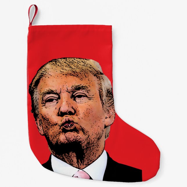 TRUMP KISS CHRISTMAS STOCKING (Front)