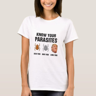 Trump Know Your Parasites Deer Tick Dog Tick Luna T-Shirt