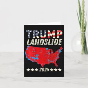 Trump Landslide 2024 Electoral Map Trump Winner (o Card