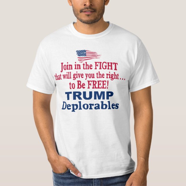Trump Les Deplorables - Trump Pence 2016 T-Shirt (Front)