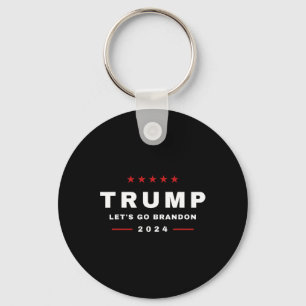 Trump Let's Go Brandon 4th Of July 2024 Maga Tee  Key Ring