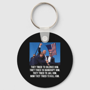 Trump Lives, Trump Fight -fight- Fight 2024 Key Ring