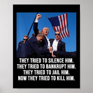 Trump Lives, Trump Fight -fight- Fight 2024 Poster
