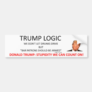 Trump Logic Bumper Sticker