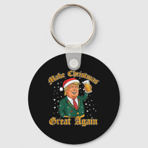 Trump Lover Merry Christmas With Trump Brothers  Key Ring