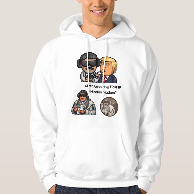 Trump & Maduro Illustration T-Shirt HODDIES Hoodie (Front)