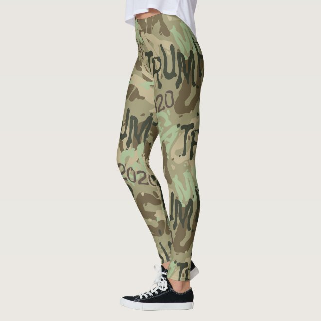 TRUMP MAGA 2020 camouflage Leggings (Left)