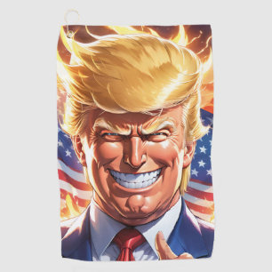 Trump MAGA 2024 America First Golf Towel