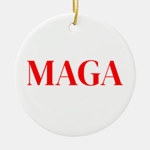 Trump Maga 2024  Ceramic Ornament