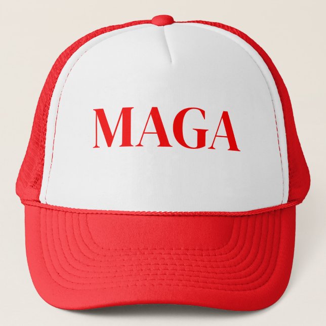  Trump Maga 2024  Trucker Hat (Front)