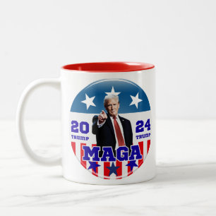 Trump MAGA 2024 Two-Tone Coffee Mug