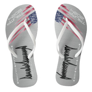Trump Maga Adult Flip Flops, Slim Straps Thongs