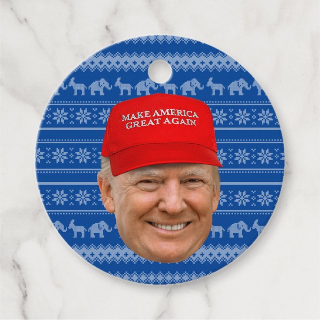TRUMP MAGA Christmas Favour Tags (Front)