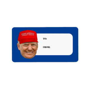 TRUMP MAGA Christmas Label