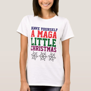 TRUMP MAGA LITTLE CHRISTMAS T-SHIRT