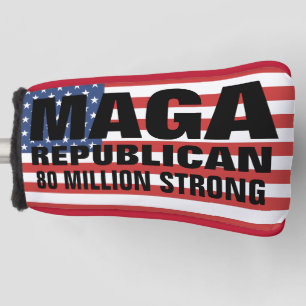 TRUMP MAGA REPUBLICAN 80 MILLION GOLF HEAD COVER