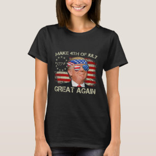 Trump Make 4th Of July Great Again 47th President  T-Shirt
