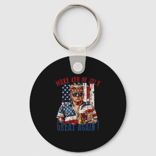 Trump Make 4th Of July Great Again  Key Ring