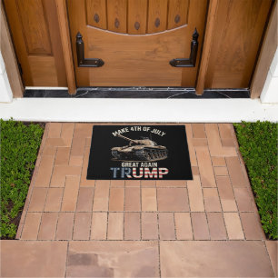 Trump Make 4th of July Great Again with Military Doormat