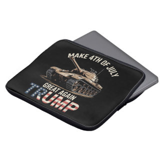 Trump Make 4th of July Great Again with Military Laptop Sleeve