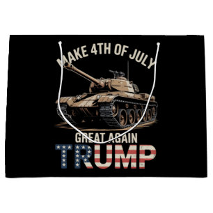 Trump Make 4th of July Great Again with Military Large Gift Bag