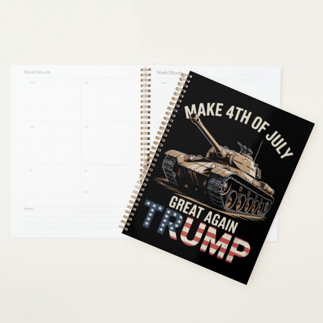 Trump Make 4th of July Great Again with Military Planner (Display)