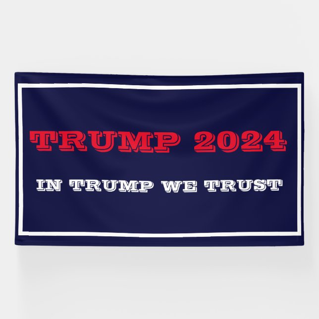 Trump Make America Great Again Flag Banner (Horizontal)