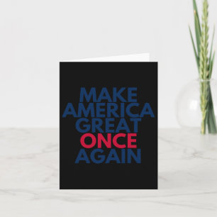 Trump Make America Great Once Again 2024 Maga Tee  Card