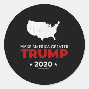 Trump Make America Greater Pro Usa Conservative Vi Classic Round Sticker
