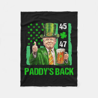 Trump Make America Luck Needs Me Funny St Fleece Blanket