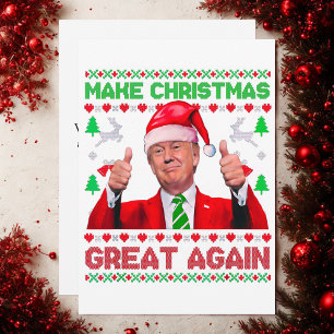Trump Make Christmas Great Again Christmas Card 