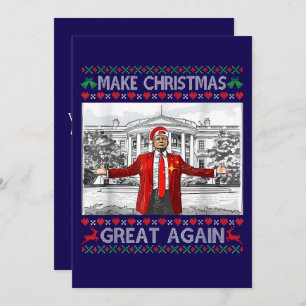 Trump Make Christmas Great Again, Funny Trump Holiday Card