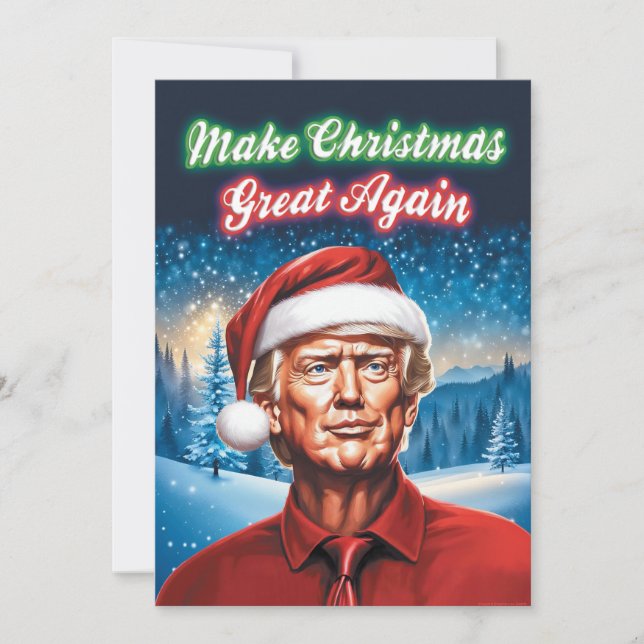 Trump - Make Christmas Great Again Holiday Card (Front)