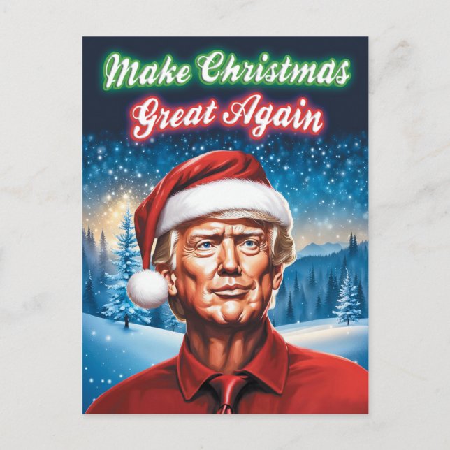 Trump - Make Christmas Great Again Postcard (Front)