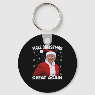 Trump Make Christmas Great Again Santa Trump 1 Key Ring