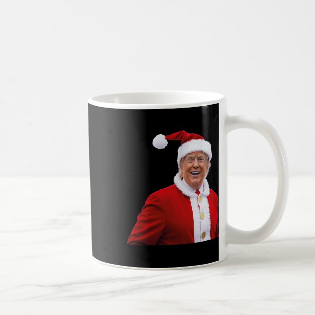 Trump Make Christmas Great Again Santa Trump  Coffee Mug (Right)
