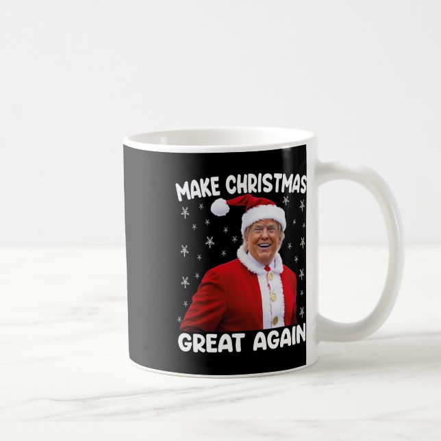 Trump Make Christmas Great Again Santa Trump  Coffee Mug (Right)