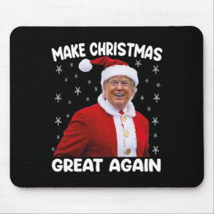 Trump Make Christmas Great Again Santa Trump Mouse Pad
