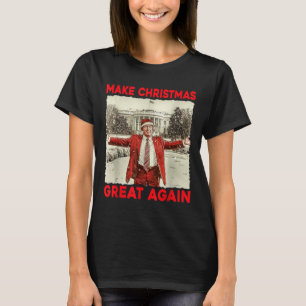 Trump Make Christmas Great Again Trump Santa Xmas T-Shirt
