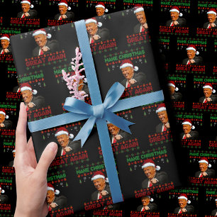 Trump Make Christmas Great Again Xmas Funny  Wrapping Paper
