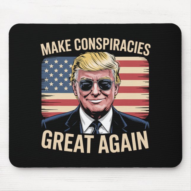 Trump Make Conspiracies Great Again 7  Mouse Pad (Front)