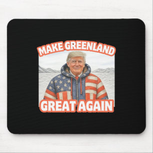 Trump Make Greenland Great Again American Flag Par Mouse Pad