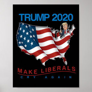 Trump Make Liberals Cry Again Re-election Gift  Poster