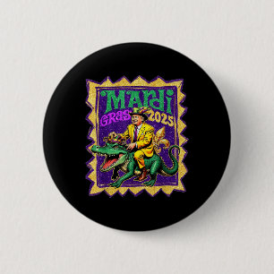Trump Make Mardi Gras Great Again Funny Parade Cos 6 Cm Round Badge